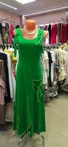 Белорусские платья для женщин зелёные